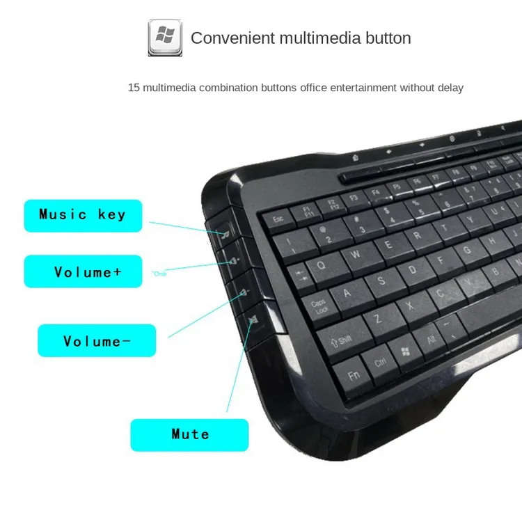 Newest Products G15 Teclado Mecanico Wireless Handheld Gaming Mechanical Keyboard with Track Ball