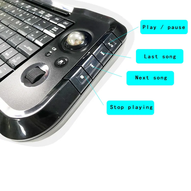 Newest Products G15 Teclado Mecanico Wireless Handheld Gaming Mechanical Keyboard with Track Ball