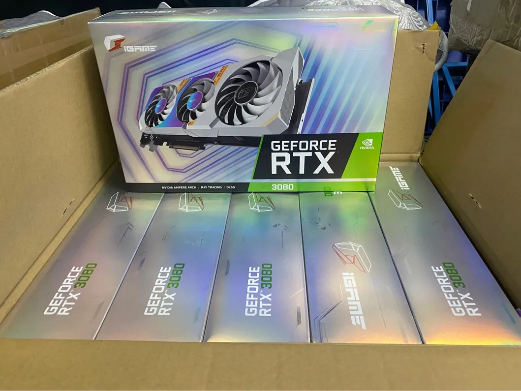 Olorful Igame Rtx 3090 3080 1660s 580 6600 Advanced Oc 10g 1710-1785MHz Support 3070 10GB GPU Gddr6X