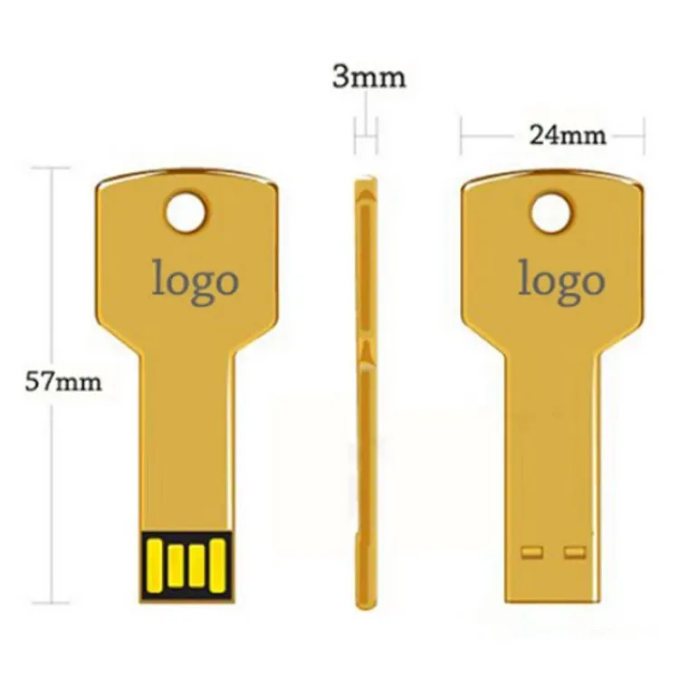 Portable USB Key Flash Drive 8GB 16GB USB2.0 3.0 with Custom Logo