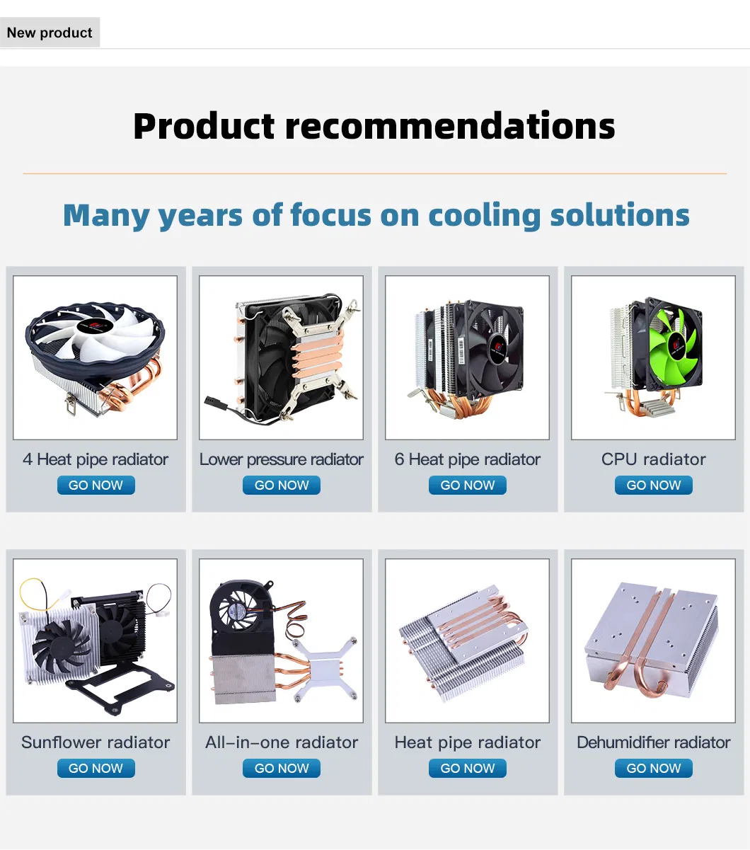 Radiator Desktop Computer Air Cooling CPU Fan 1151 1150 Double Copper Tube 775AMD1155 Mute 2011