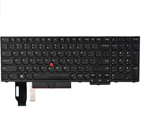 Replacement Us Keyboard for Lenovo Thinkpad E580 Laptop Keyboard (No Backlight)