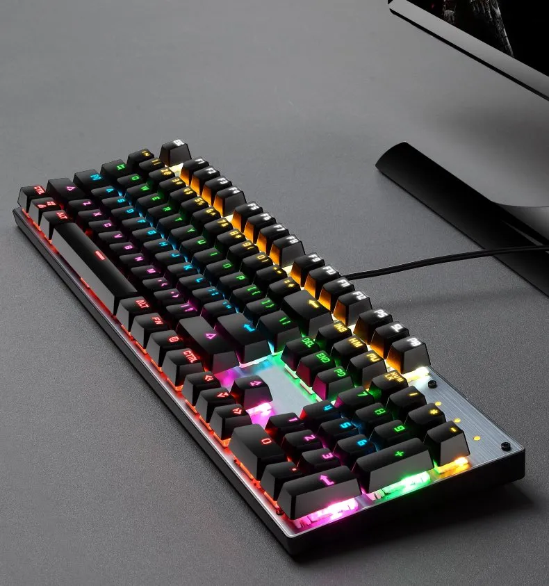 RGB Backlit Wired Gaming Mechanical Keyboard and Teclado Y Mouse Combo Set
