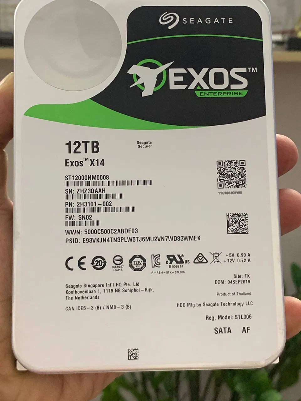 Seagate 12tb HDD Exos X14 SATA3 6GB/S Enterprise 12tb Hard Drive