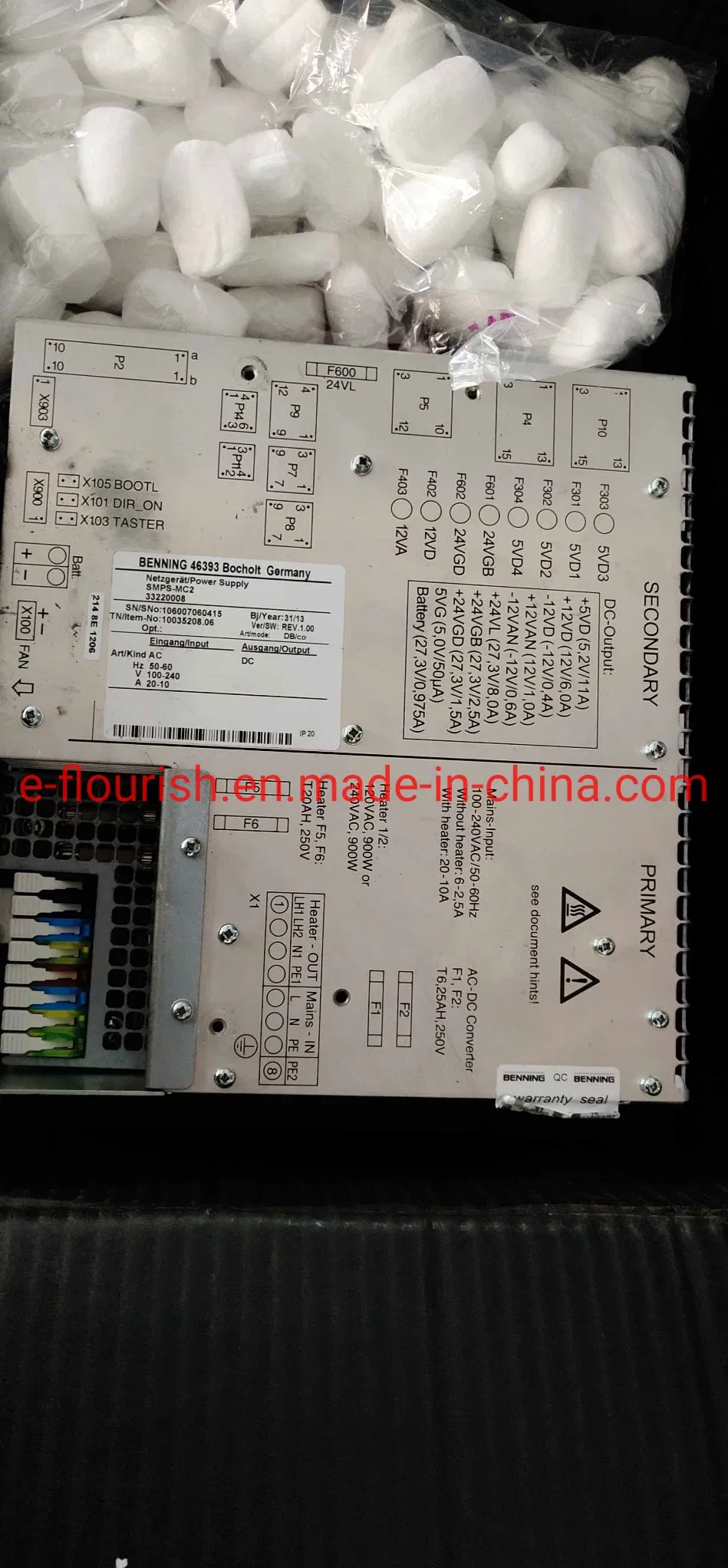 Secondary SMPS-Mc2 Benning 46393 Bocholt Germany Power Supply