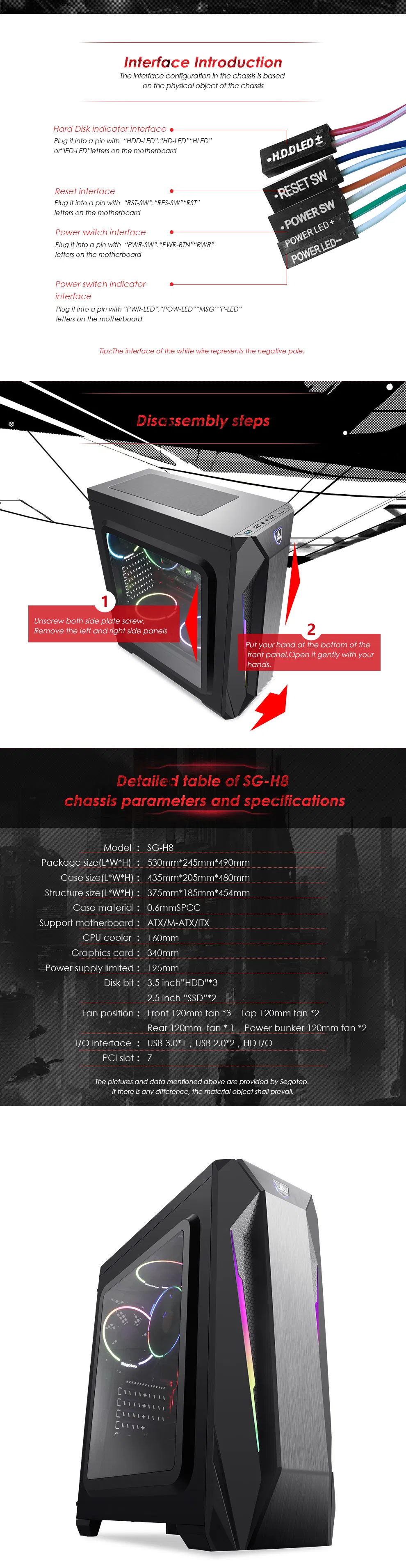 Segotep Halo8 Computer Gaming Case