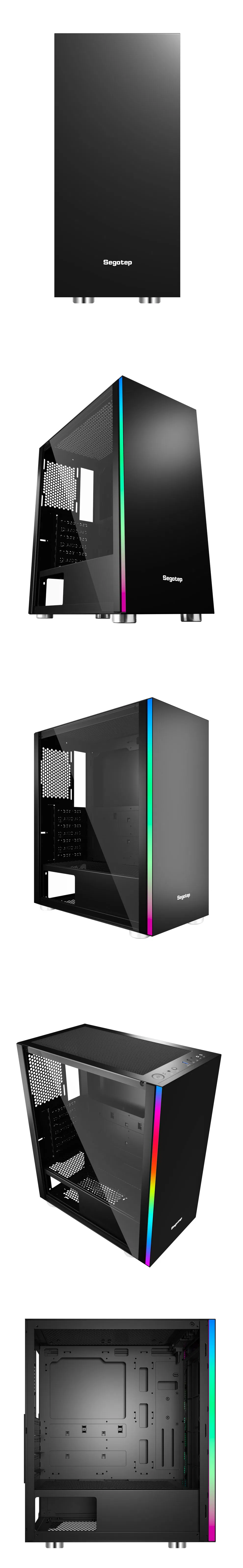 Segotep MID Tower Tempered Glass ATX Computer Gaming Case