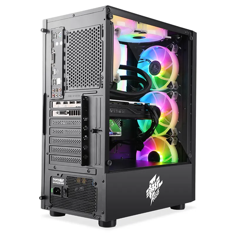 Segotep Semi Exposed Front Design RGB Fan Acrylic Side Penetration Computer Case