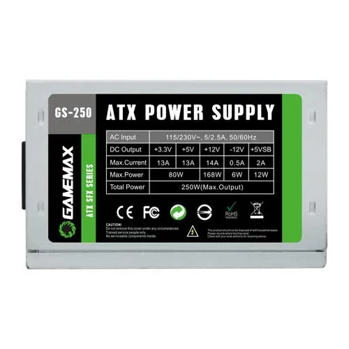 Sfx Switching Power Supply, 250W Computer PSU for Mini PC System