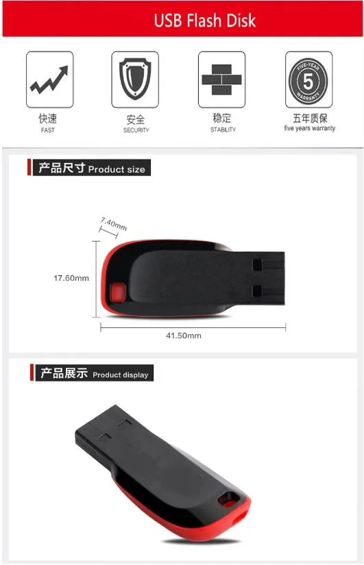 Shenzhen Factory Supply 128GB USB 3.0 Flash Drive USB Stick Pen Drive