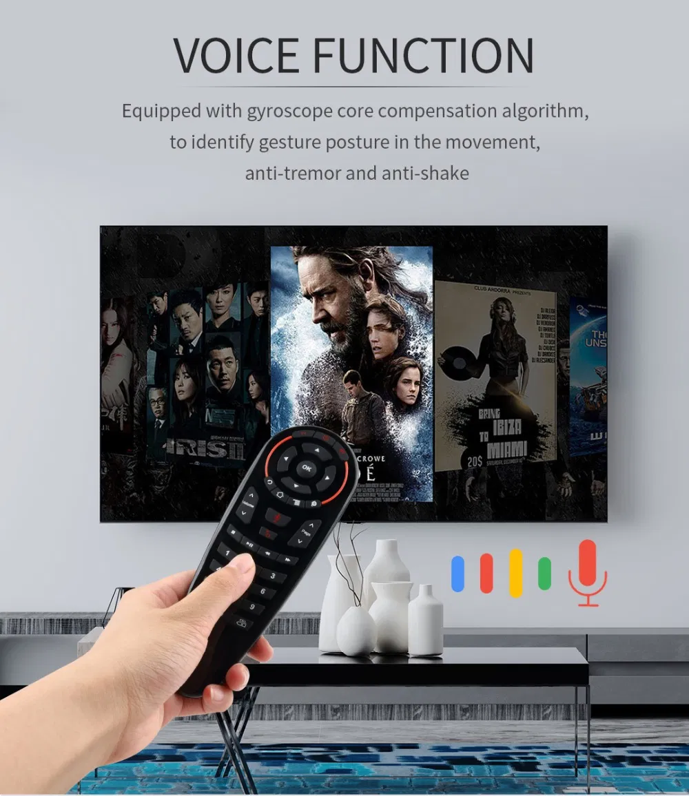 Smart Voice G30s Gyroscope Gyro Air Mouse 33keys Google Voice Control Remote Control