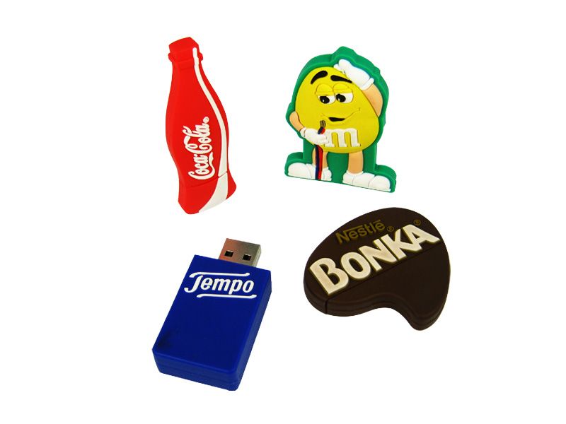 Soft PVC Custom Tyre Shape USB with Logo Branded on Mould