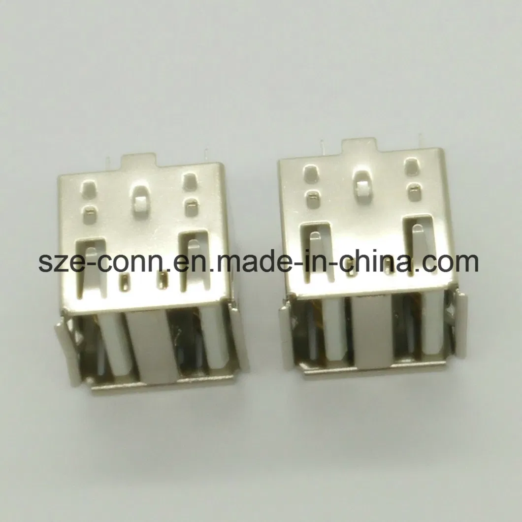 Stack &Double USB 2.0 a Type Female Solder Connector