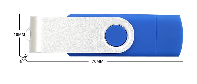 Swivel OTG USB Flash Drive for Android Mobile Phone and Computer