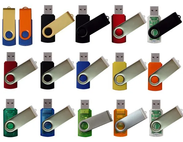 Swivel USB Flash Drive 16GB with Custom Logo