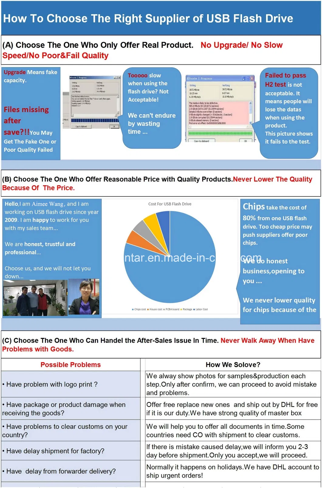 Type-C USB Flash Disk 4 in 1 Phone USB Pen Drive for iPhone & Android