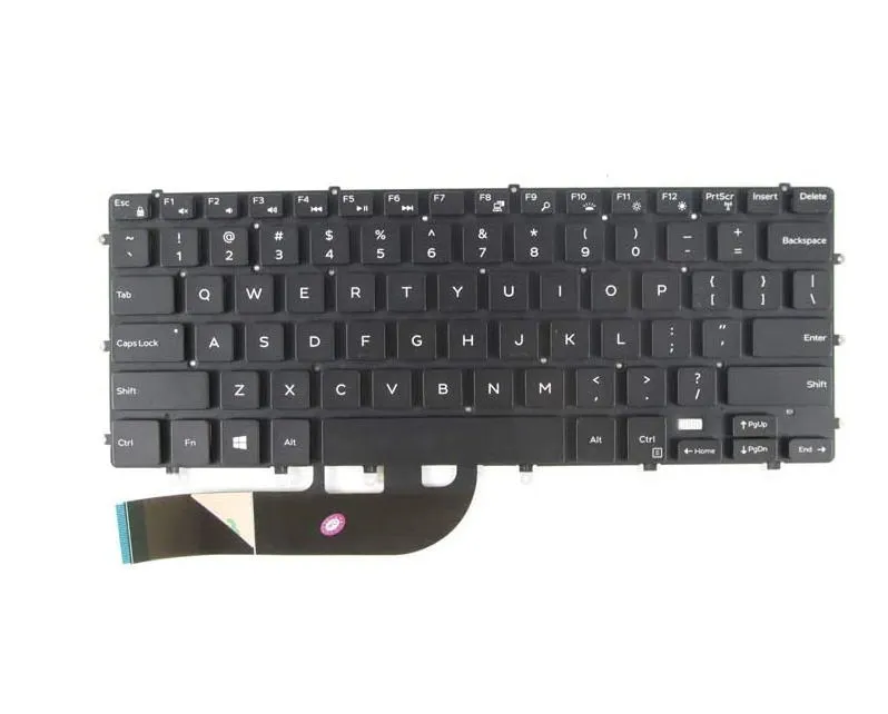 Us Layout Backlit, No Frame Black Keyboard for DELL 7558