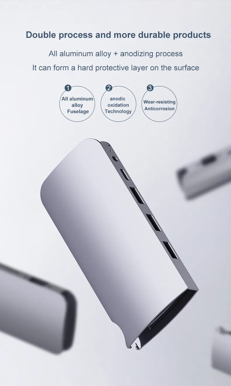 USB 3.0 10 in 1 Adapter Premium USB-C Hub