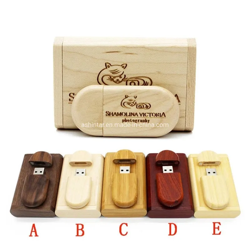 Wedding Gift USB Stick Customized Logo Personal USB Pen Drive 16GB 32GB 64GB Wood USB Flash Drive