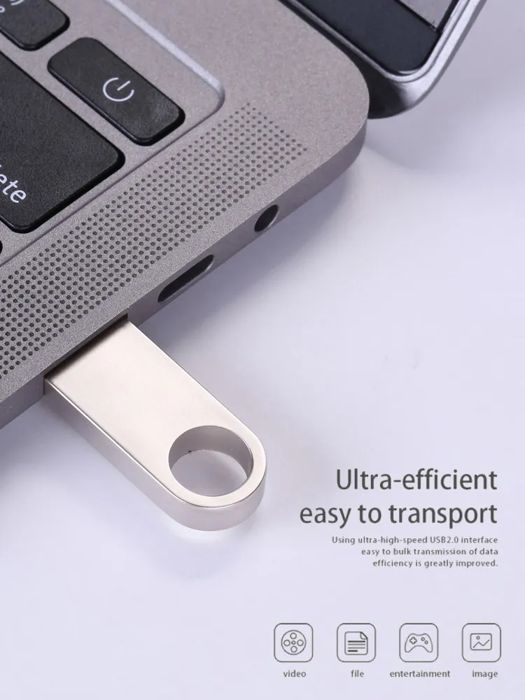 Wholesale Custom Logo USB Stick 2.0 Pen Drive 8GB 16GB 32GB 64GB 128GB 3.0 Metal USB Flash Drives