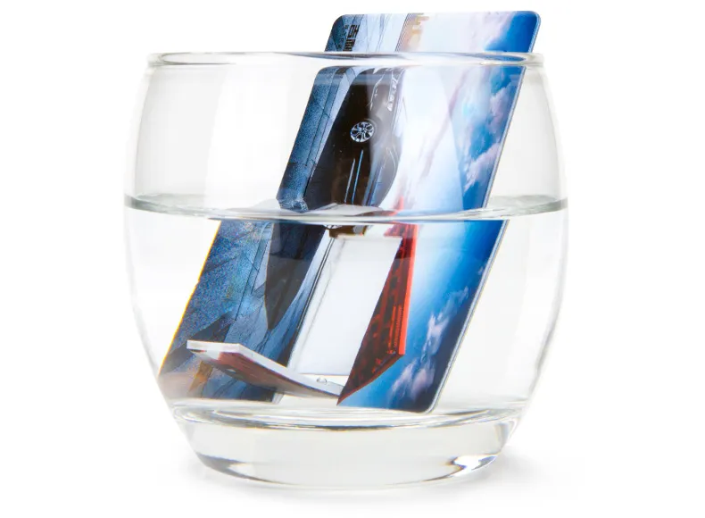 Wholesale Customize Logo Metal Credit Card Shape USB Memory Stick USB Flash Plastic Wafer USB